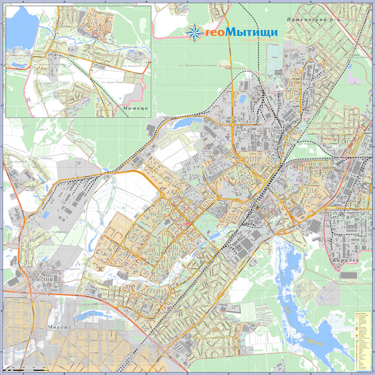 Карта г мытищи с улицами и номерами домов