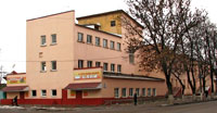 Здание городской бани (ул. Ленина) в Королёве Московской области, построенное поп проекту архитектора П.И.Клишева